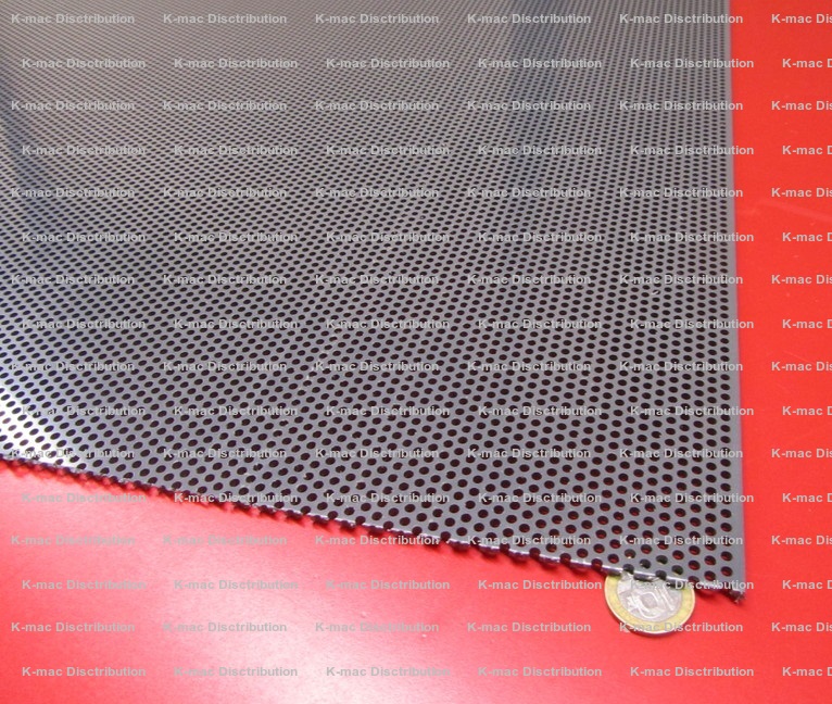 PVC Sheets with Perforated Holes, .062 to .250 Inch Thick
